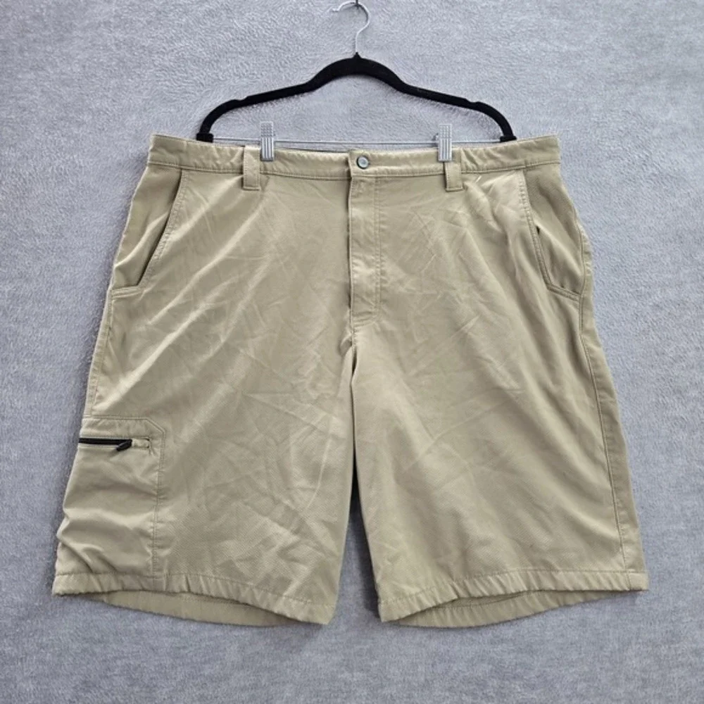 Dickies Men Shorts 42‎ Khaki Performance Logo Zipper 11